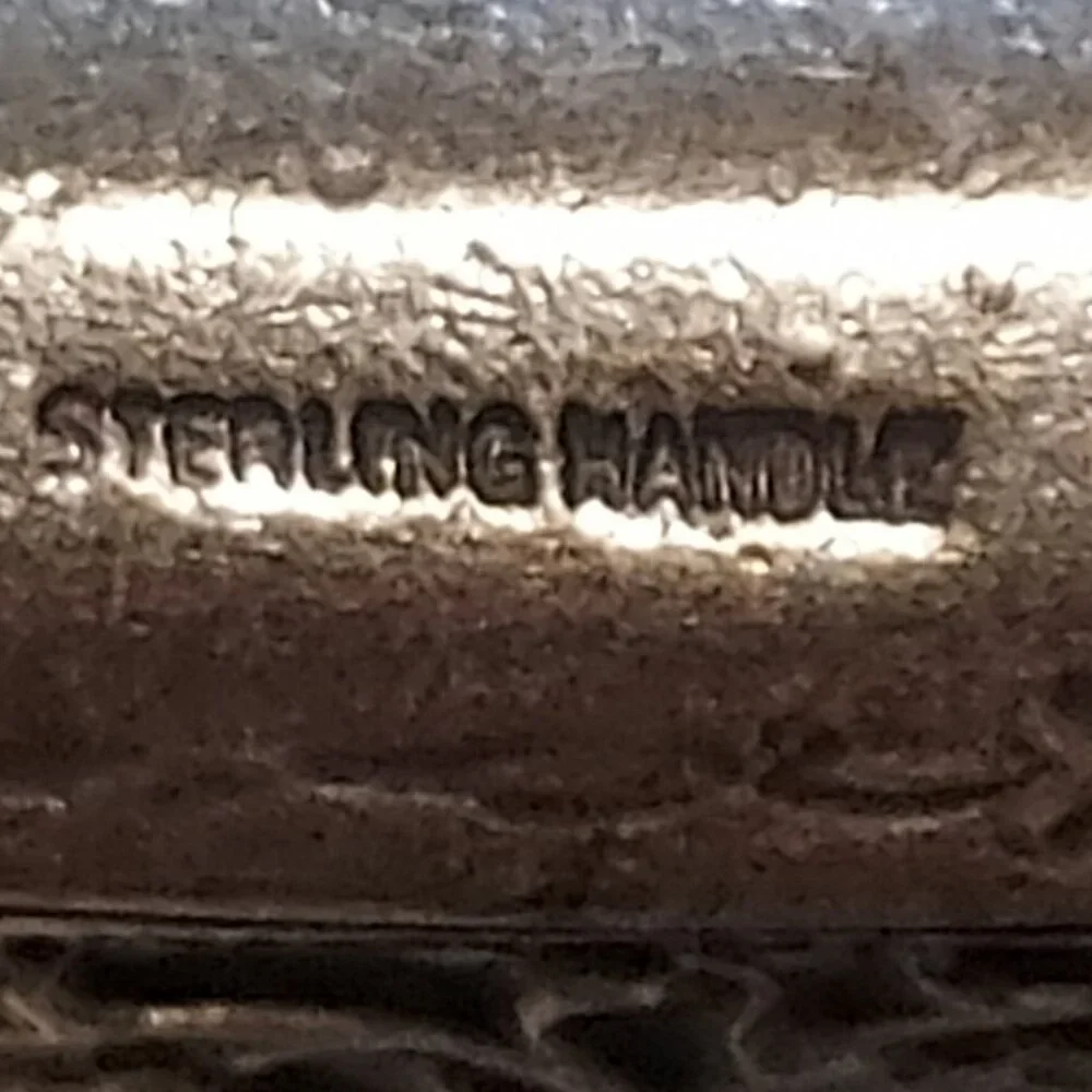 Vtg 1930s sterling handle carving set